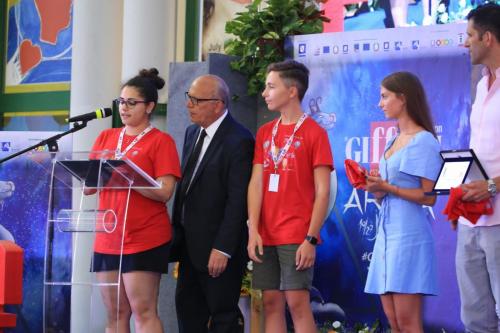 Cerimonia di premiazione: lettura delle motivazione del premio CGS