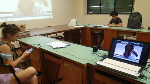 Alassio al lavoro sul film