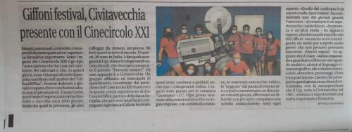 Articolo messaggero Civitavecchia