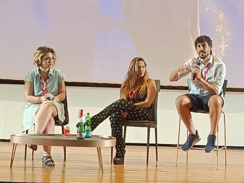 La troupe del film "Paula"