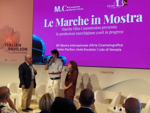 Con Francesco Gesualdi, presidente MFC i due registi del nuovo spot della MFC