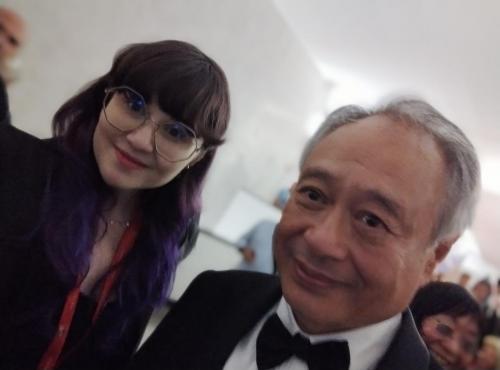 con il regista Ang Lee